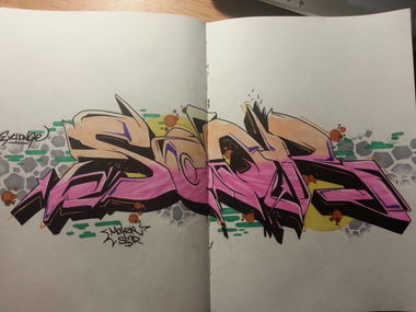 Graffiti Sketch - Photo by MakerTwo