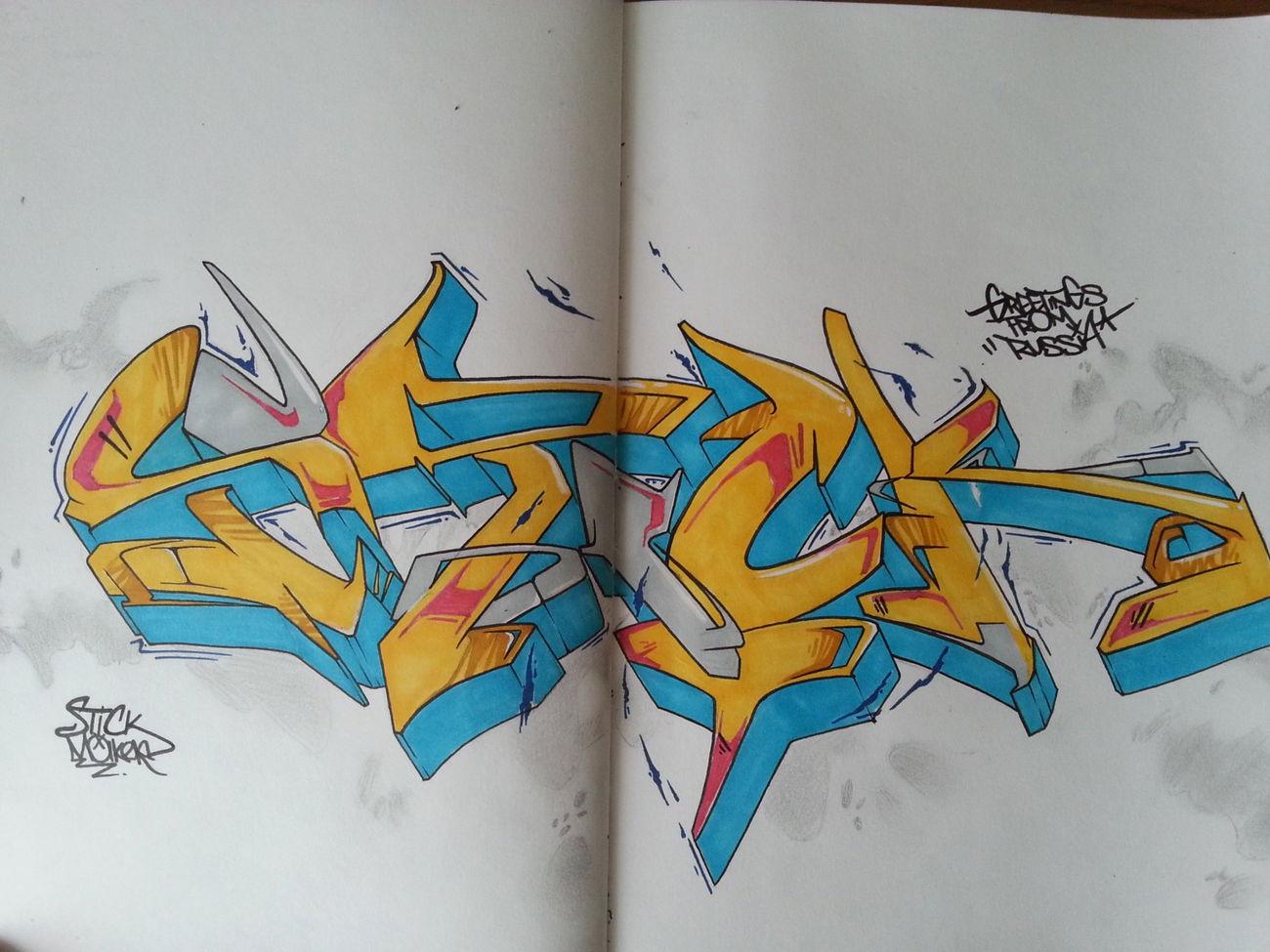 Graffiti Sketch - Photo by MakerTwo