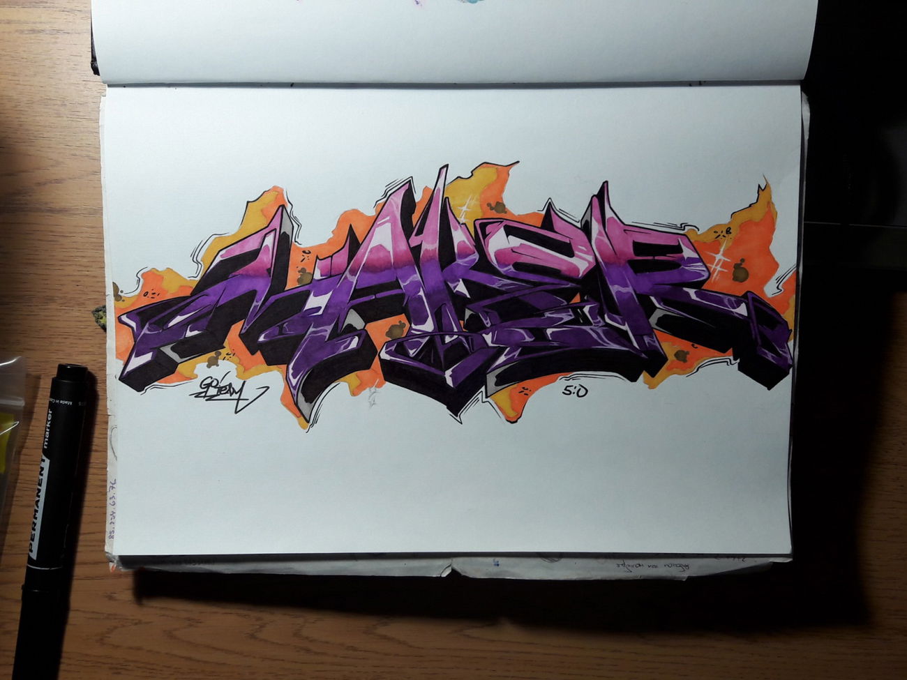 Graffiti Sketch - Photo by MakerTwo