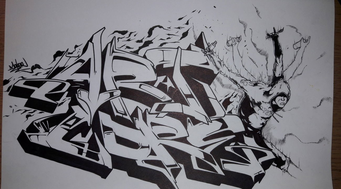 Graffiti Sketch - Photo by MakerTwo