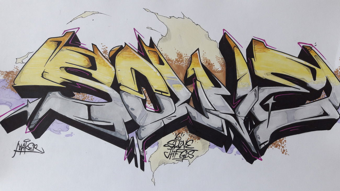 Graffiti Sketch - Photo by MakerTwo