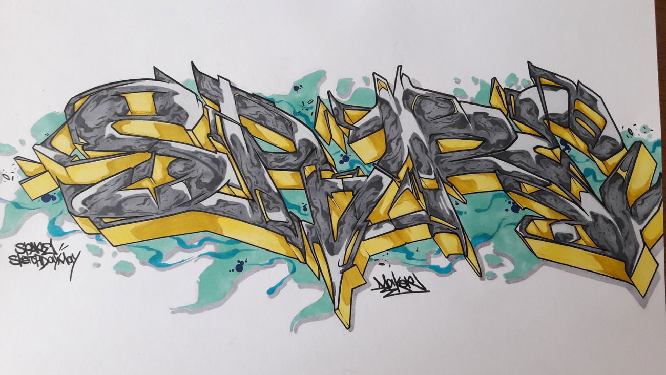 Graffiti Sketch - Photo by MakerTwo