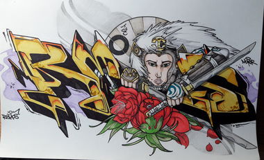 Graffiti Sketch - Photo by MakerTwo