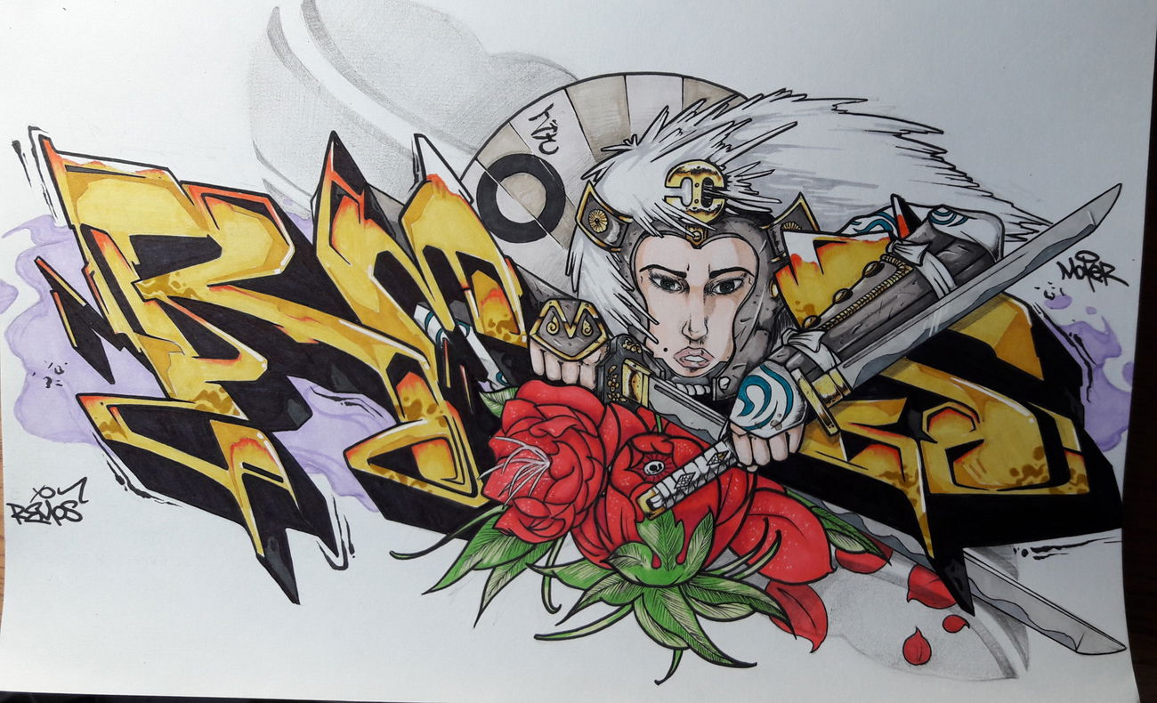 Graffiti Sketch - Photo by MakerTwo