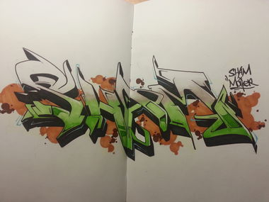 Graffiti Sketch - Photo by MakerTwo