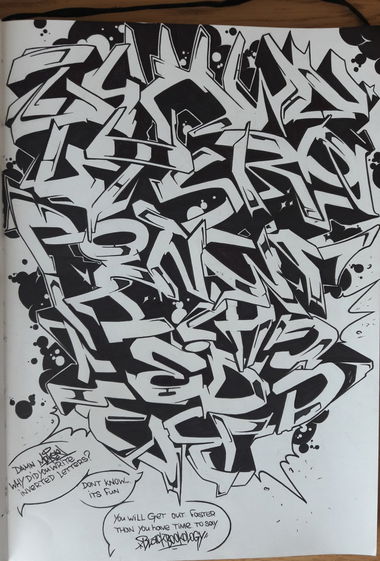 Graffiti Sketch - Photo by MakerTwo
