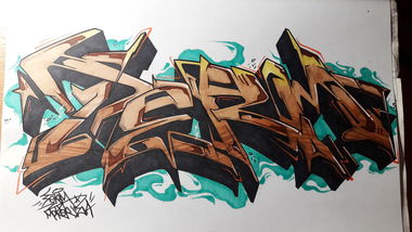 Graffiti Sketch - Photo by MakerTwo