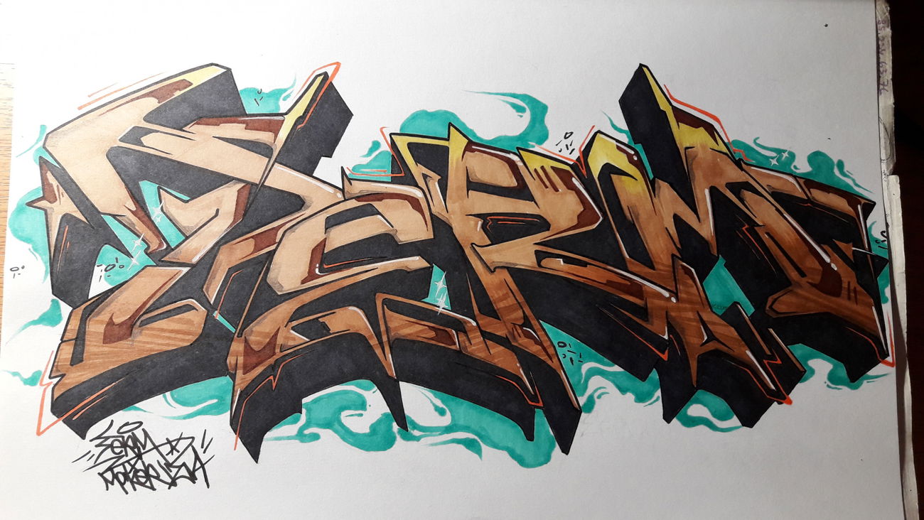 Graffiti Sketch - Photo by MakerTwo