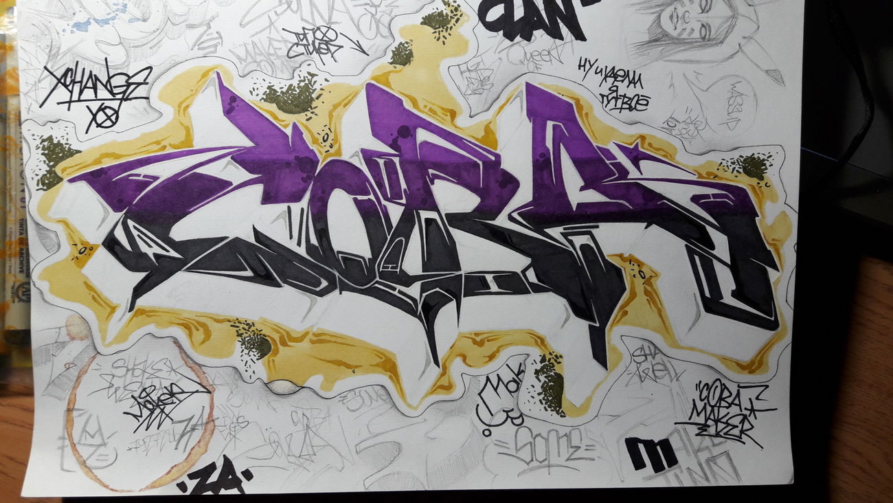 Graffiti Sketch - Photo by MakerTwo