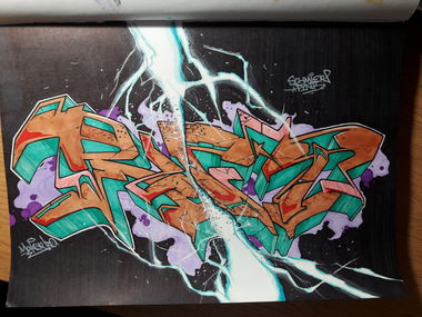 Graffiti Sketch - Photo by MakerTwo