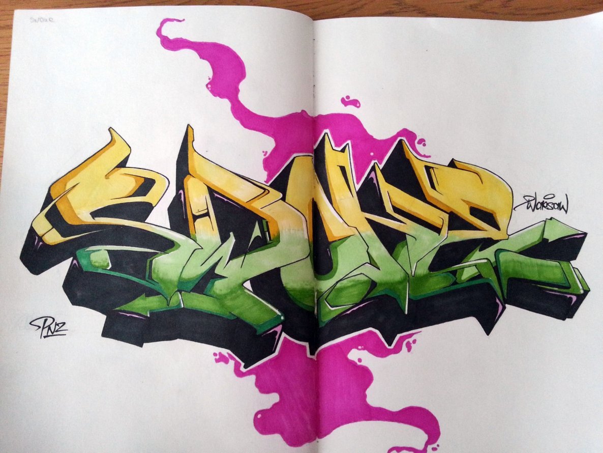 Graffiti Sketch - Photo by MakerTwo