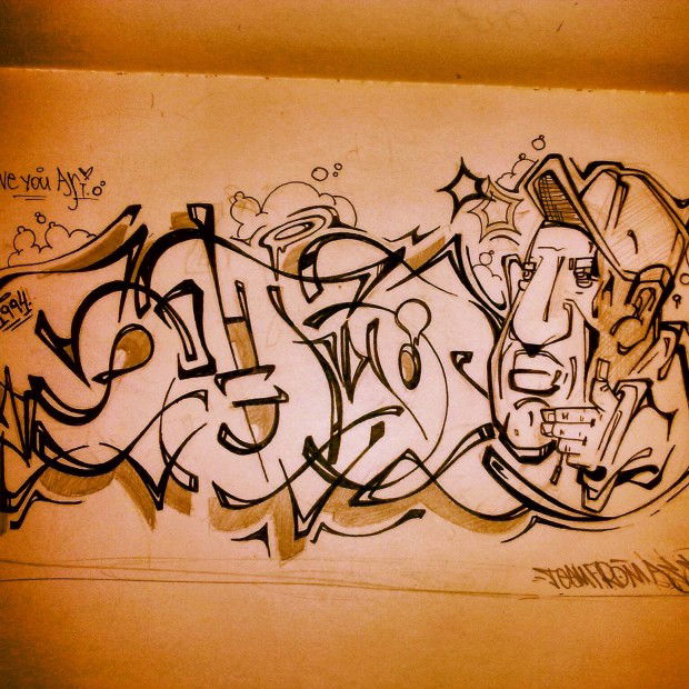 Graffiti Sketch - Photo by Makose