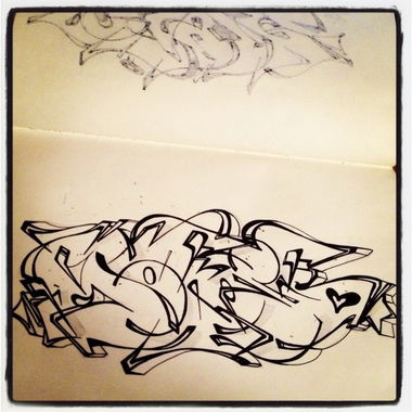 Graffiti Sketch - Photo by Makose