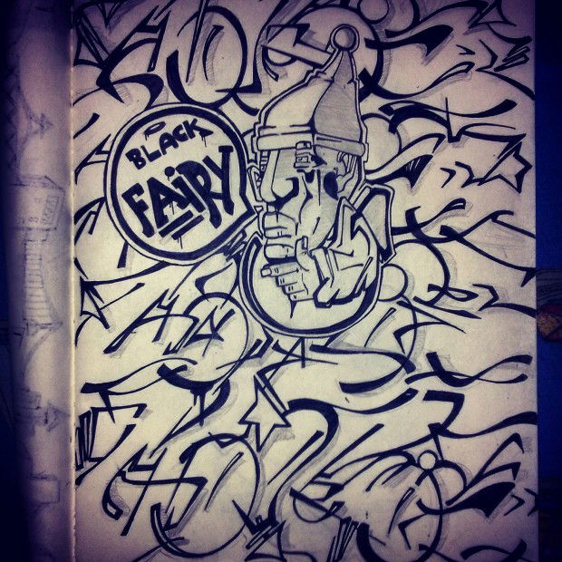 Graffiti Sketch - Photo by Makose - Makose