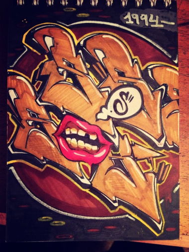 Graffiti Sketch - Photo by Makose