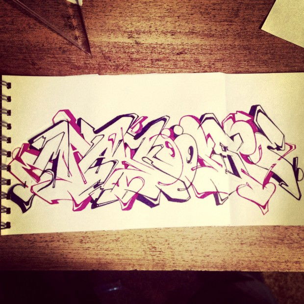 Graffiti Sketch - Photo by Makose