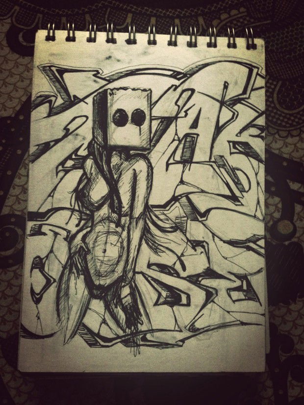 Graffiti Sketch - Photo by Makose