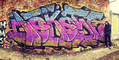 Graffiti Bombing - Photo by Makose