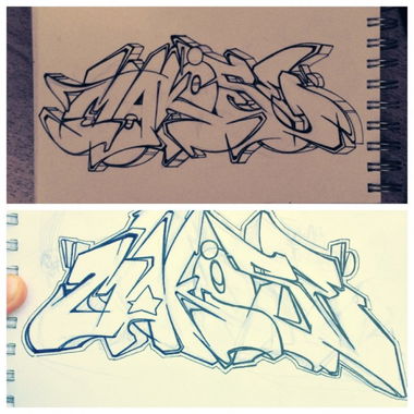Graffiti Sketch - Photo by Makose (2013)