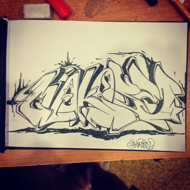 Graffiti Sketch - Photo by Makose