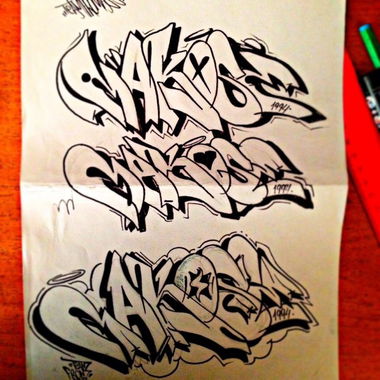 Graffiti Sketch - Photo by Makose