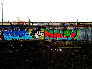 Graffiti Wall - Photo by MaloyFck - FlomeMickey, MouseMaloy