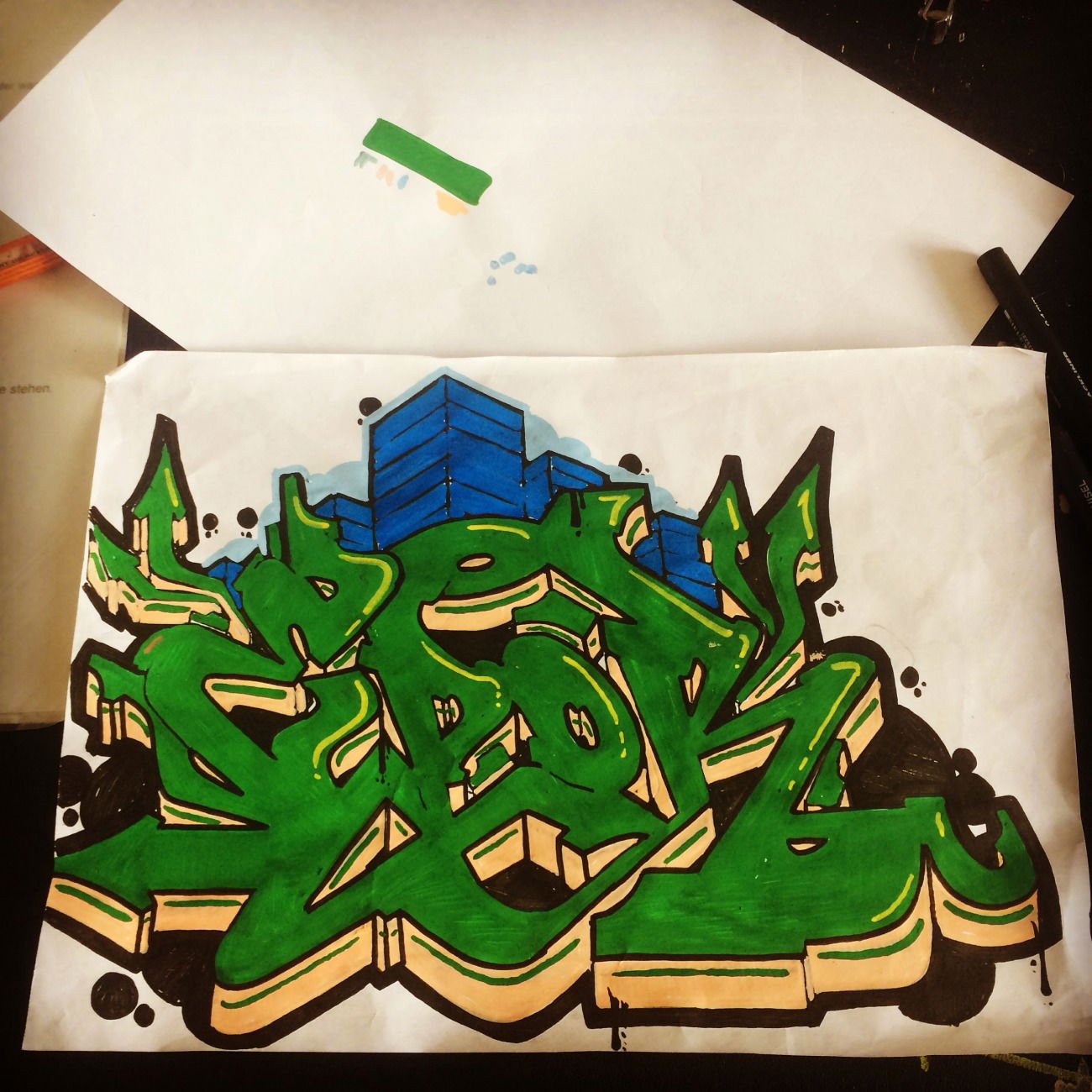 Graffiti Sketch - Photo by Mane (2018)