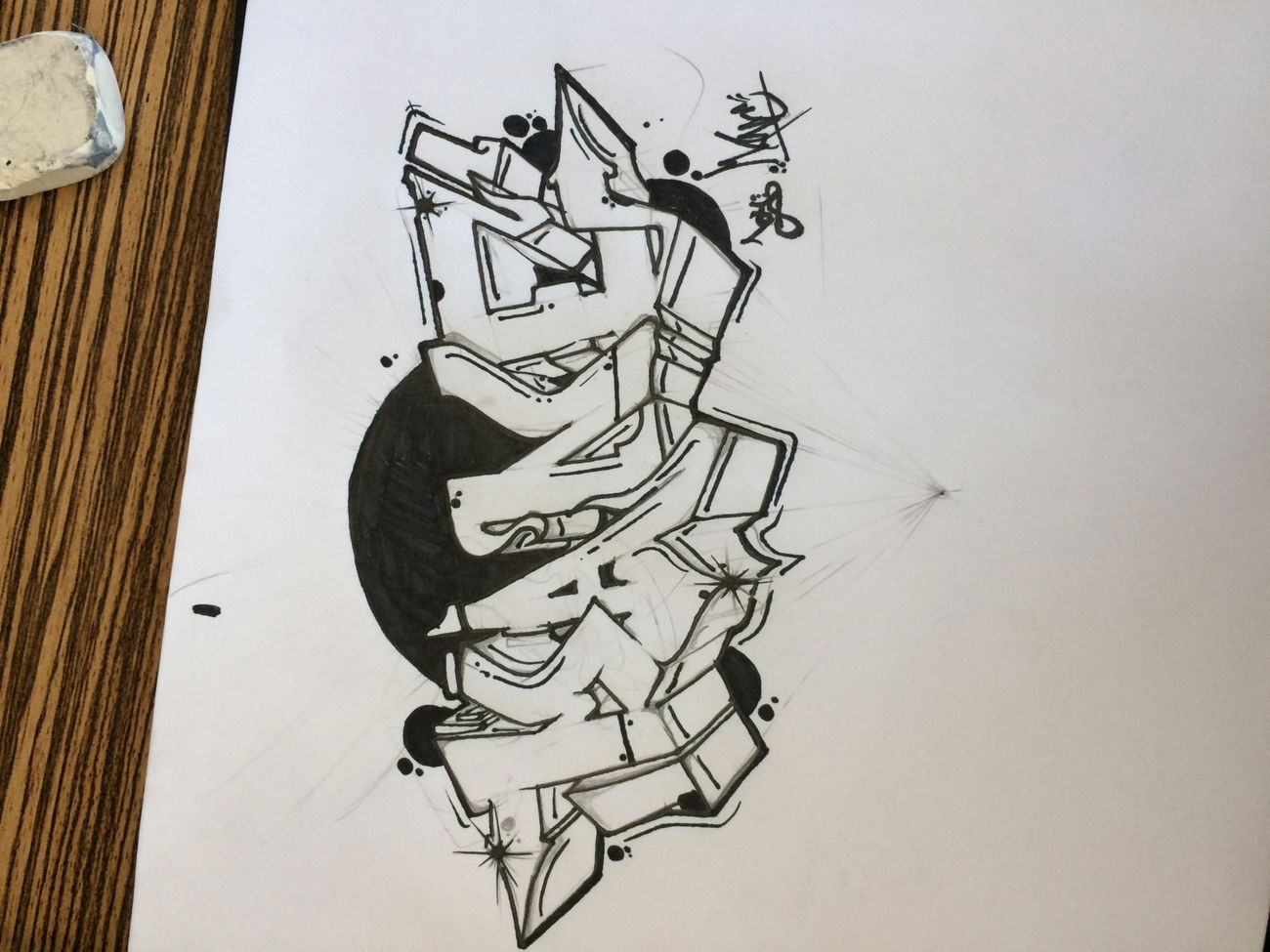 Graffiti Sketch - Photo by Mane