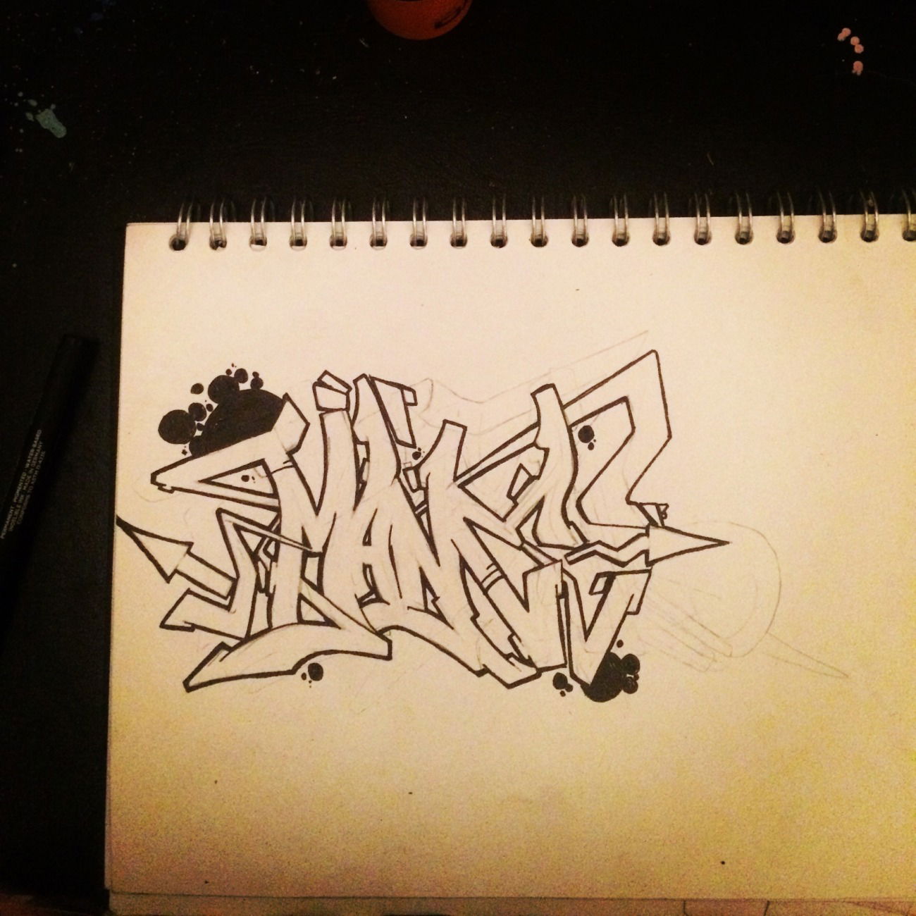 Graffiti Sketch - Photo by Mane