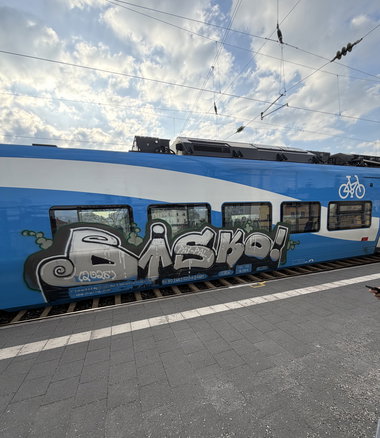 Graffiti Train in Augsburg - Photo by Manetti (2025)