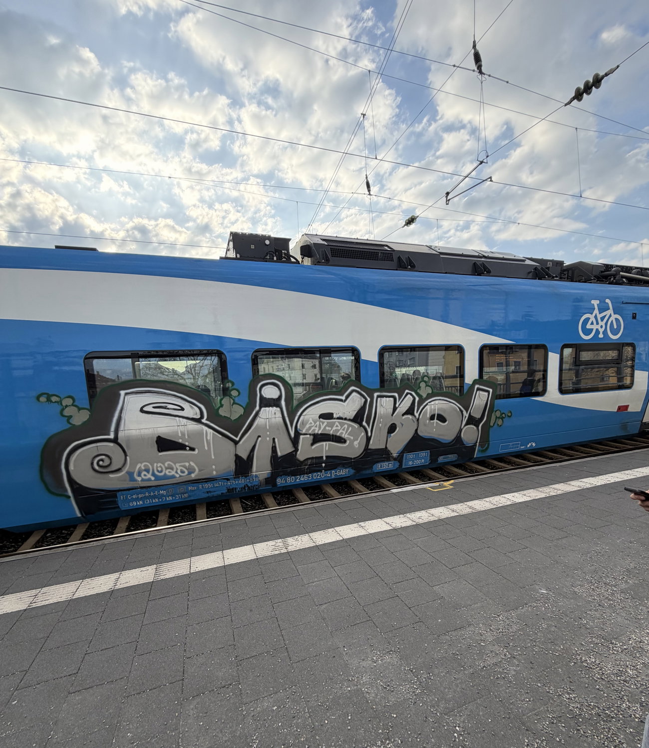 Graffiti Train in Augsburg - Photo by Manetti (2025)
