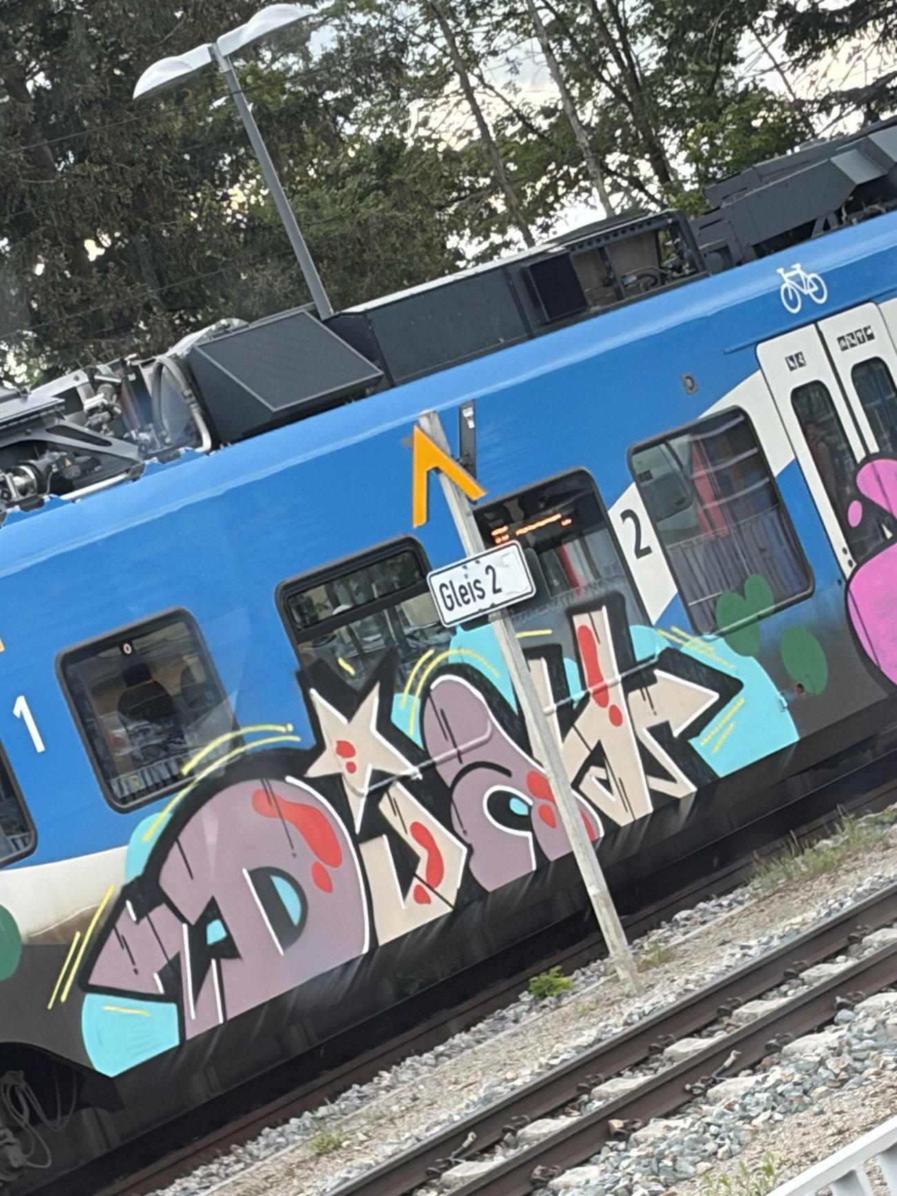 Graffiti Train in Türkheim - Photo by Manetti