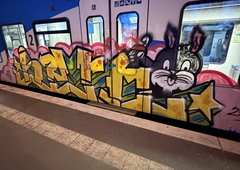 Graffiti Train in Mindelheim - Photo by Manetti