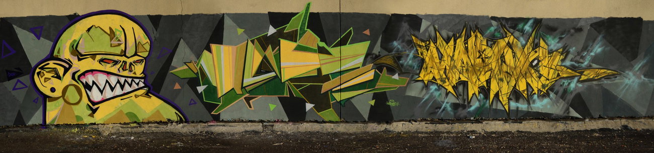 Graffiti Wall in Ukraine - Photo by Mank - Def, Mank, Marvel (2012)