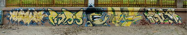Graffiti Wall in Ukraine - Photo by Mank - Marvel, Cronos, Def (2012)