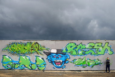 Graffiti Wall - Photo by Mank - Marvel, Fresh, Cronos (2013)