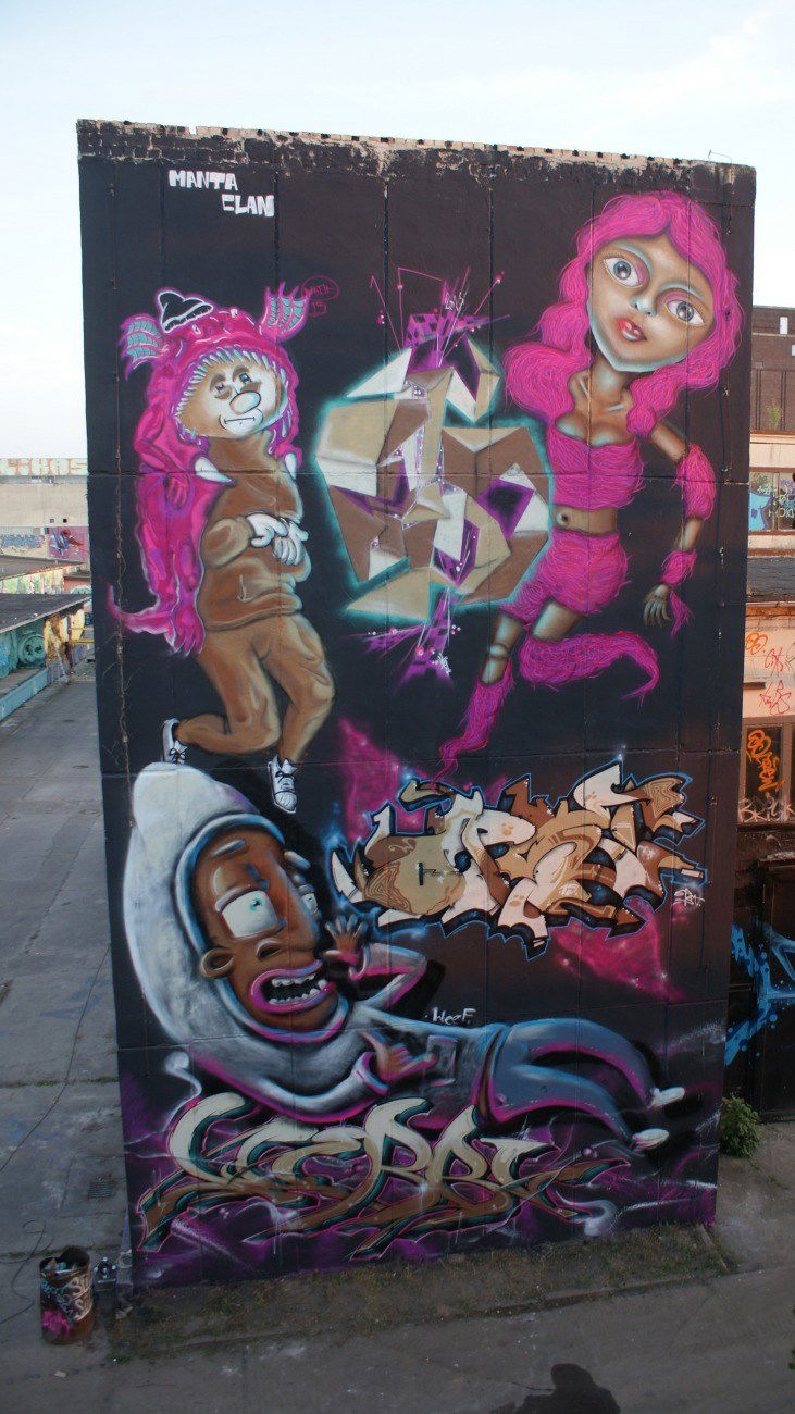 Graffiti Wall in Magdeburg - Photo by MantaClan (2015)