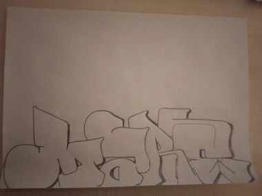 Graffiti Sketch - Photo by Mare