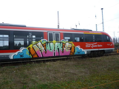 Graffiti Train - Photo by Marieundjana - hure