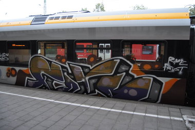 Graffiti Train - Photo by Marieundjana - foto