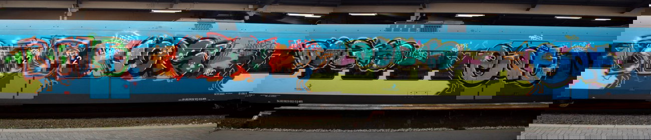 Graffiti Train - Photo by Marieundjana - bms, eqt, doqs