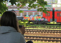 Graffiti Train - Photo by Marieundjana - marie