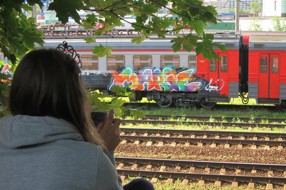 Graffiti Train - Photo by Marieundjana - marie