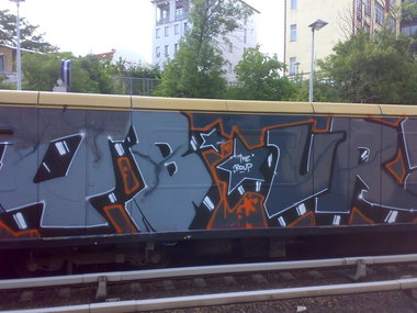 Graffiti Train - Photo by Marieundjana - qb, ur