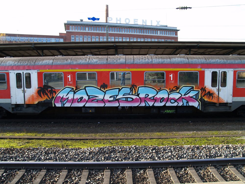 Graffiti Train - Photo by Marieundjana - mozes, rock