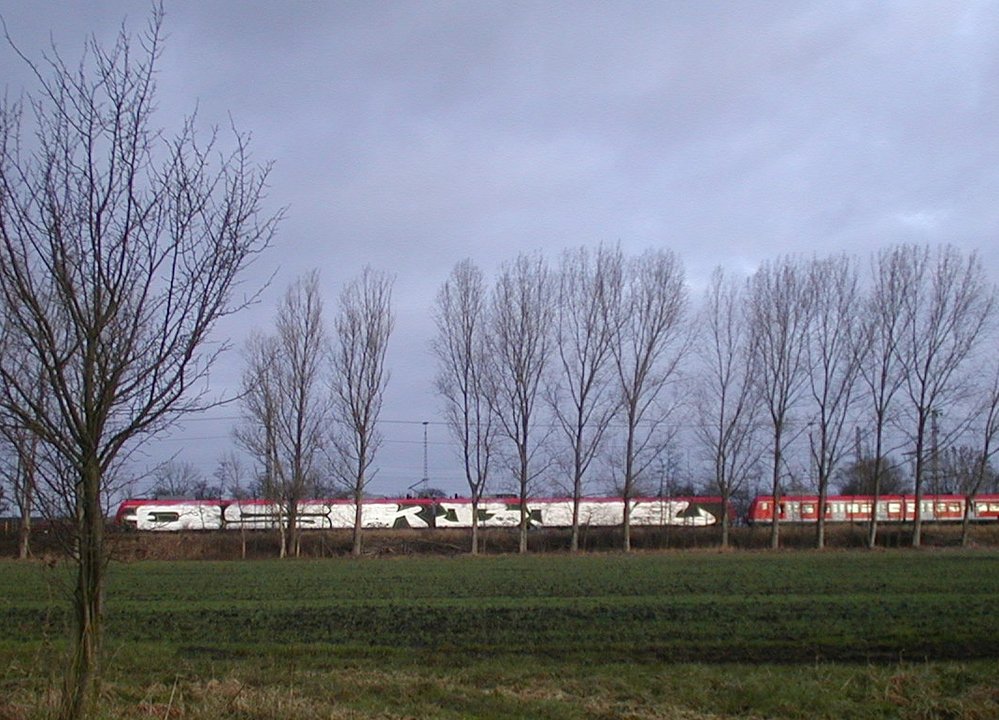 Graffiti Train - Photo by Marieundjana - qsk, btc