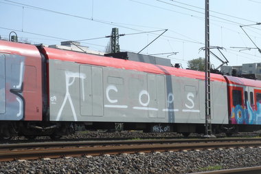 Graffiti Train - Photo by Marieundjana - cops
