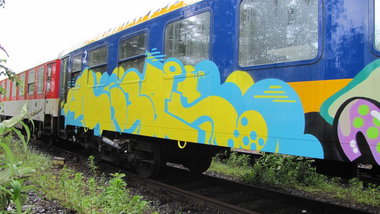 Graffiti Train - Photo by Marieundjana - moses