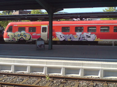 Graffiti Train - Photo by Marieundjana - rcs, bm45