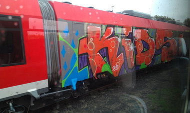 Graffiti Train - Photo by Marieundjana - kids